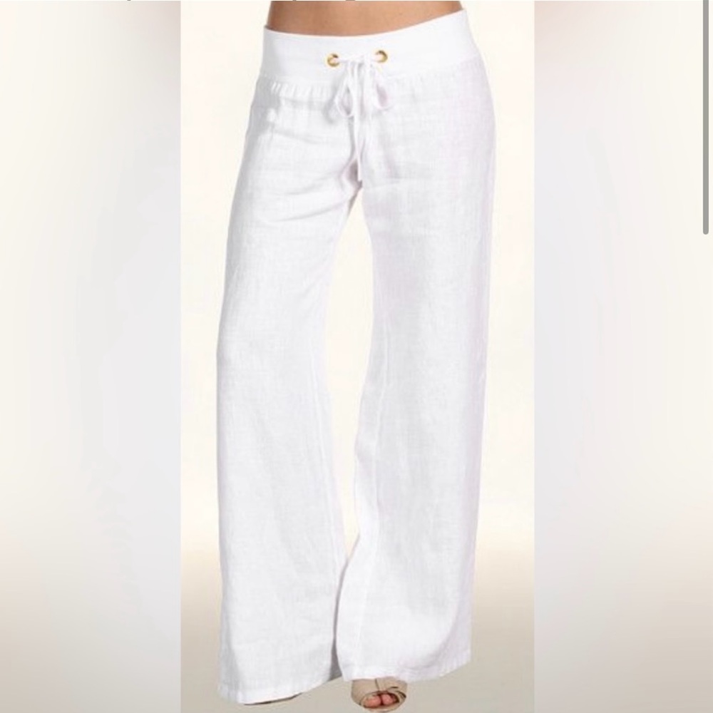 NWT Lilly Pulitzer  XS Beach Pants - White